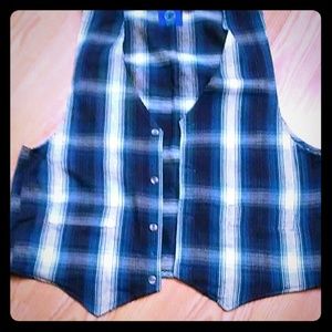 Plaid Vest